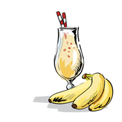 Milchshake Copa Banana