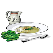 Grünkern-Spinat-Suppe