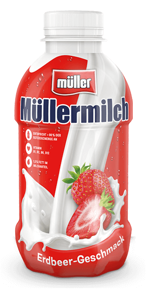Müllermilch Erdbeer