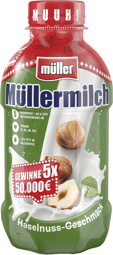 Müllermilch Haselnuss