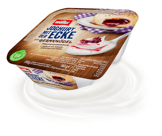 Joghurt mit der Ecke Limitiert Typ Germknödel