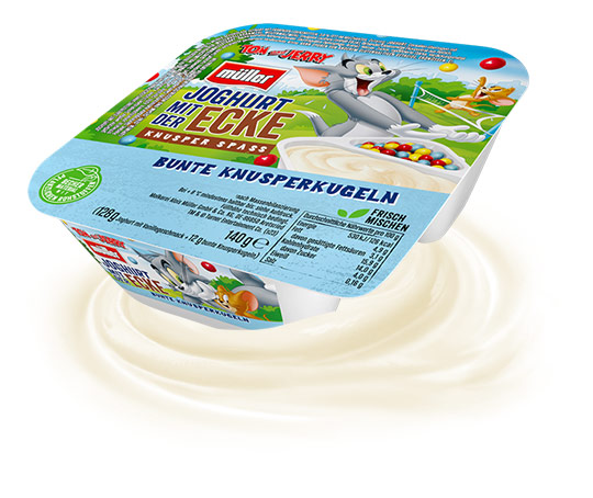 Joghurt mit der Ecke Tom und Jerry Tom und Jerry Bunte Knusperkugeln