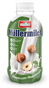 Müllermilch Original in der Flasche Haselnuss-Geschmack
