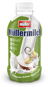 Müllermilch Original in der Flasche Pistazien-Kokos-Geschmack