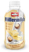 Müllermilch Original in der Flasche Weiße Schoko-Macadamia-Geschmack