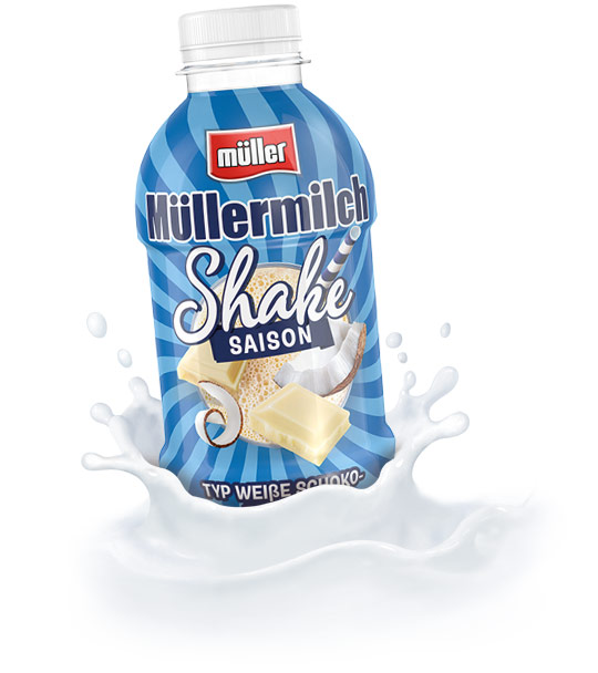 Müllermilch Saison Shake Typ Weiße Schoko-Kokos