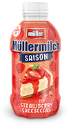 Müllermilch Saison Typ Strawberry Cheesecake