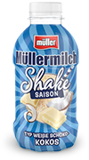 Müllermilch Saison Shake Typ Weiße Schoko-Kokos