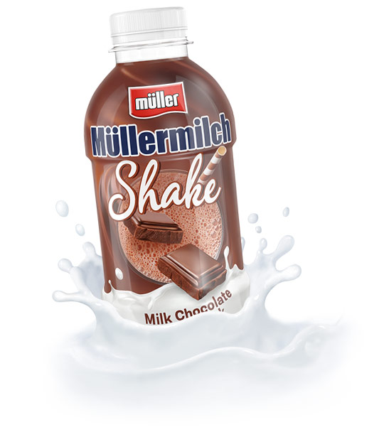 Müllermilch Shake Shake Milk Chocolate Geschmack