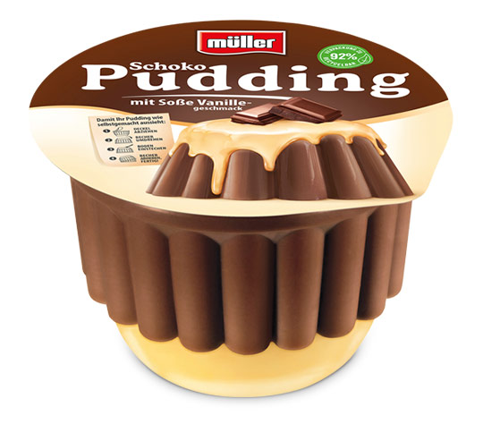 Pudding Schokopudding mit Vanillesoße