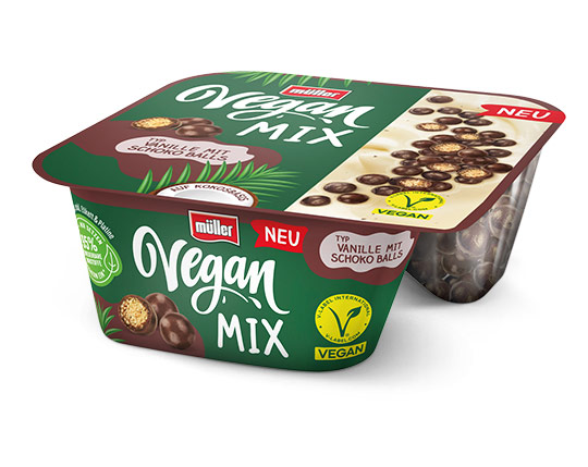 Vegan Mix Typ Vanille mit Schoko Balls